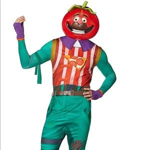 Adult Large, FortNite Tomato Head Halloween Costume